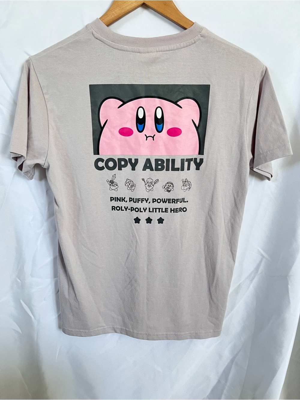 Graphic Kirby ' Short Sleeve Tee in Light Pink